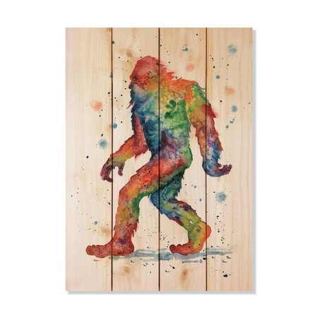 WILE E. WOOD 14 x 20 in. Bartholets Rainbow Sasquatch Wood Art DBRSQ-1420